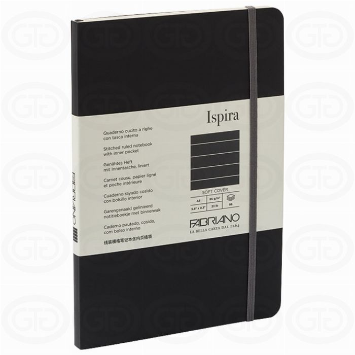 NOTES A5 85g 96L T.U. DIKTO ISPIRA CRNI FABRIANO