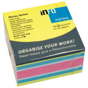 BLOK KOCKA 75X75mm 450L 5654-53 INFO NOTES
